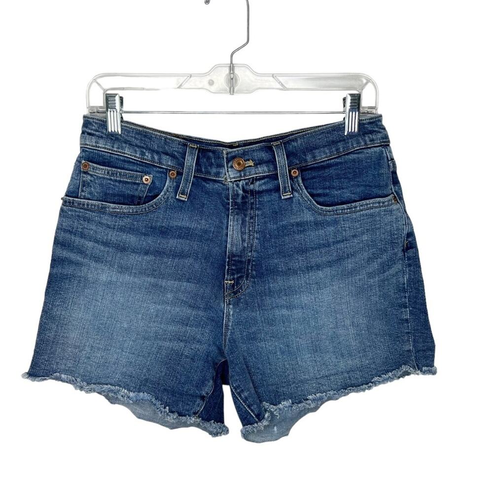 J. CREW / Mercantile high rise denim cutoff shorts / 28